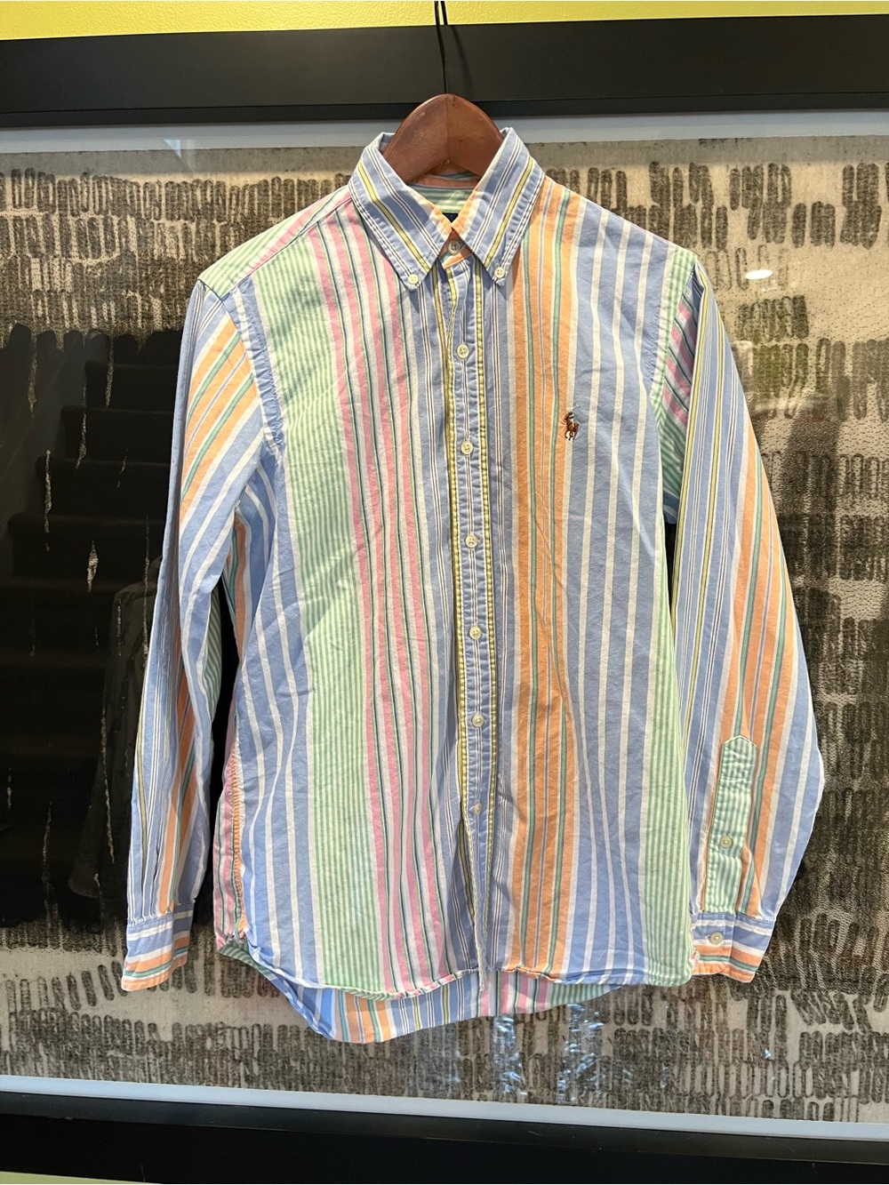 Ralph Lauren peppy 80s Multicolor Striped Oxford Shirt